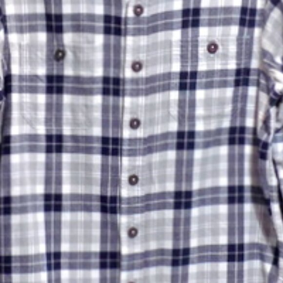 Wrangler Premium Quality Men’s Gray & White Long Sleeve Flannel Shirt - Size: S - Picture 3 of 11